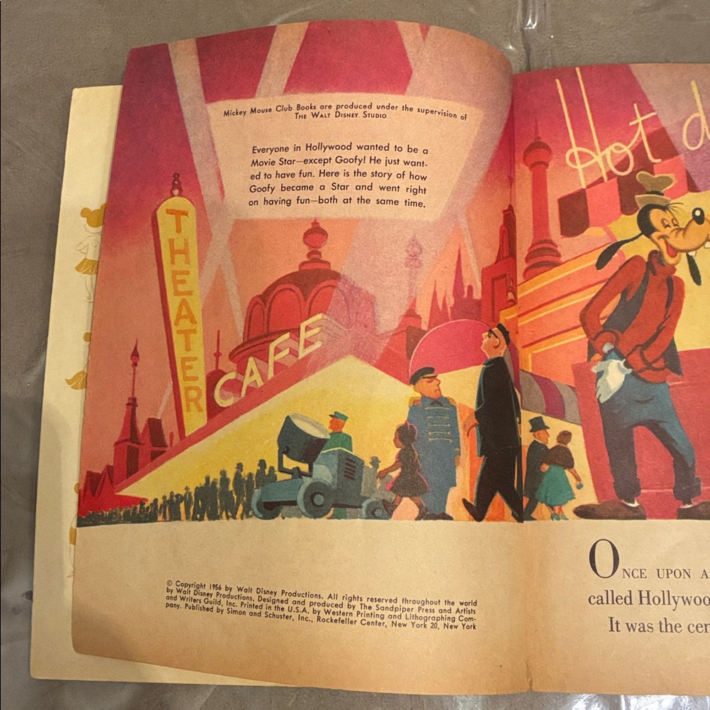 Vintage Disney Goofy Movie Star Book, Walt Disney Productions - Picture 4 of 13